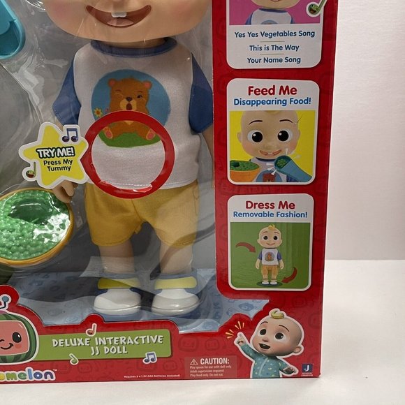 CoComelon Deluxe Interactive JJ Doll Sing Feed And Dress JJ - Picture 7 of 7